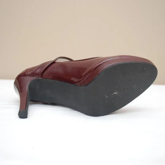 Calvin Klein Burgundy Mary Jane Heels - Picture 8 of 11